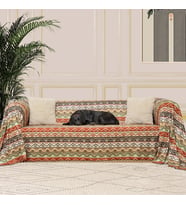 CONCEPT SoftMicro Boho Etnik Desenli Mikrofiber Koltuk Örtüsü ve Şalı, Kaymaz 180x300 cm