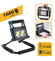 Güneş Enerjili Solar Projektör 1600 Led 30 Watt