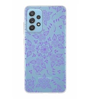 Samsung Galaxy A52  Kapak Nostalji Desen Tasarımlı Şeffaf Silikon Kılıf