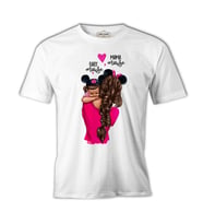 Mouse Anneler Günü Beyaz Unisex Tshirt