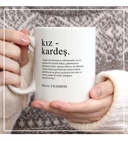 Fotoğraf Baskılı Kız Kardeş Kupa Bardak