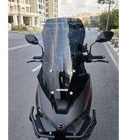MOTOCAM RKS Lince 125 Ön Cam 2021-2026 Model 55cm Siyah Renkli 4mm KISA