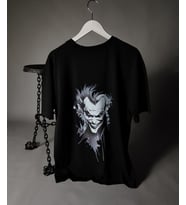 Joker Baskılı Unisex Oversize Tişört (Siyah)