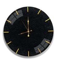 Black Stone Cam Saat - 40 cm