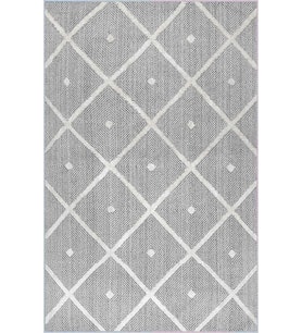 Eliana Home Baskılı, Yıkanabilir Kaymaz Taban Salon Halısı LNA0575 100x150 cm (Gri)