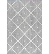 Eliana Home Baskılı, Yıkanabilir Kaymaz Taban Salon Halısı LNA0575 100x150 cm (Gri)