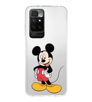Redmi 10 2022 Uyumlu Kapak Mickey Mouse Tasarımlı Şeffaf Silikon Kılıf