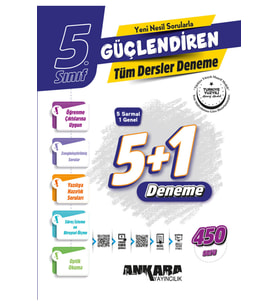 kitabın başkenti ankara yayıncılık 2025-2026 Müfredat Ankara Yayıncılık 5. Sınıf Güçlendiren Tüm Dersler Denemeler (Çok Renkli)