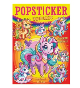 Yuva Popsticker Unicorns Boyama Kitabı 16syf