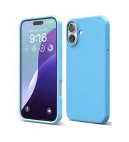 iPhone 16 Plus Kılıf Nano içi Kadife Silikon - Mavi