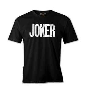 Joker - Texture Siyah Erkek Tshirt