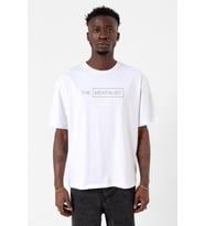 The Mentalist Lettern Beyaz Erkek Oversize Tshirt