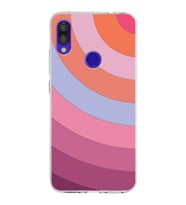 Xiaomi Redmi Note 7 Pro Uyumlu Kapak  Renk Cümbüşü Tasarımlı Şeffaf Silikon Kılıf