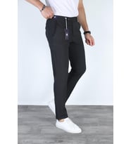Mero Life Erkek Antrasit Italyan Kesim Slim Fit Kaliteli Esnek Likralı Bilek Boy Kumaş Pantolon