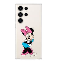 Samsung Galaxy S23 Ultra  Kamera korumalı Kapak Minnie Mouse Tasarımlı  Şeffaf Kılıf