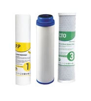 Reverse Osmosis Açık Kasa Su Arıtma Cihazı Filtresi 3 Lü Set (Beyaz)
