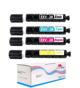 Canon CEXV28 Muadil Toner CMYK Set/ C-EXV28  / IRC-5250 / IRC-5255