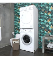 Kenzlife çamaşır-kurutma makinesi dolabı evgeniyamdf byz 180*70*60 % 100 mdf full mdf banyo çift katlı kapaksız arkalıksız (Karışık)