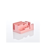 Ops Masa Seti Kalemlik Bant Makinalı Plastik Pastel Pembe Masa Üstü Organizer