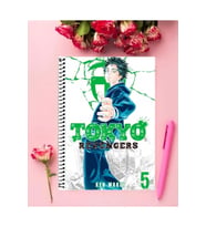 Tokyo Revengers Anime Defter 1 Adet Özel Tasarım A4 Boyutu 21*29 Cm Telli Kareli defter