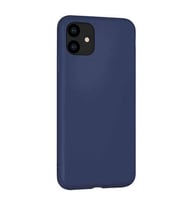 Apple iPhone 11 İçi Kadife Silikon Kılıf Lacivert