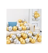 Gold Gümüş Balon Set
