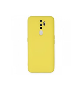 Çınarcık Dev Oppo A9 2020 Kılıf Nano içi Kadife Silikon - Pudra