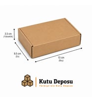 9.5x15x3.5 cm E-Ticaret ve Kargo Kutusu (Takı Kutusu) (100 ADET)