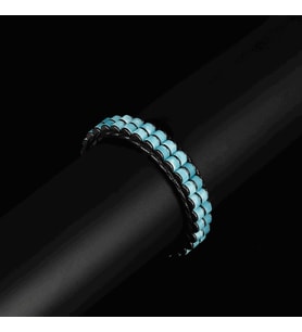 Clays Jewellery Agalmatolite & Hematit Taşı Silindir Bileklik, Unisex / Kadın / Erkek