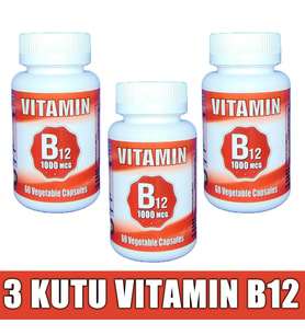 Vitamin B12 1000mcg 180 Kapsül (3 KUTU)