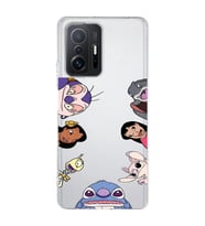 Xiaomi Mi 11T - 11T Pro Uyumlu Stitch Tüm Karakterler Tasarımlı Şeffaf Telefon Kılıfı