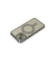 ERTAN iPhone 13 Kılıf Joke Simli Magneticsafe Kılıf - Gri