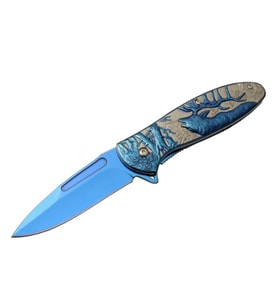 Geyikli Çakı Blue Tek Ürün Kodu: YSTL2956BL 19, 5 CM