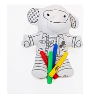 Bu-Bu Boyanıp Yıkanan Pofidik Dostlar +4 keçeli kalem  PD0001 (Çok Renkli)