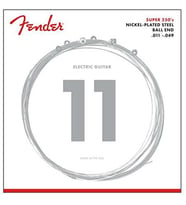 Fender 0730250408 Super 250 Nickel Plated Steel Elektro Gitar Teli (11-49) 250M Medium Set Dolgun Tonlar ve Sert Tuşe İçin Uygun