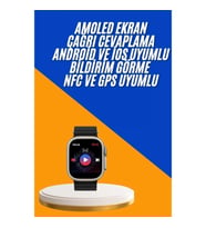 Mey İthalat® Akıllı Saat Çok Fonksiyonlu Unısex Sosyal Medya Girişli Bluetooth Bağlantılı
