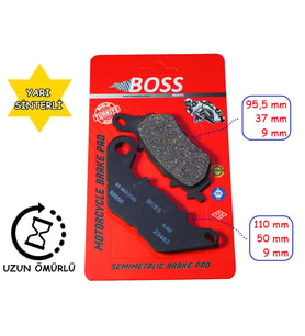 Yamaha Arka Fren Disk Balatası Boss Fa662 Yzf R25 - Mt-25