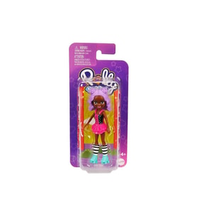 Polly Pocket Hayvan Dostu Seti + Polly Pocket Ve Arkadaşları Figür - Mor Saçlı Mavi Patenli