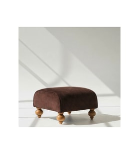 Cacao Velvet Ottoman Ayak Pufu