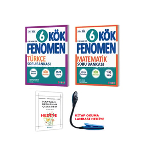 Fenomen Yayıncılık 2025-2026 Yeni Müfredat 6 Sınıf Türkçe-Matematik Kök Yeni Nesil Sorular Eğitici Set (Çok Renkli)