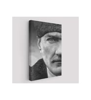 Mustafa Kemal Atatürk Siyah Beyaz Tablosu-6303