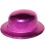 Durukar® Pembe Renk Hologramlı Plastik Yuvarlak Melon 27x24 cm