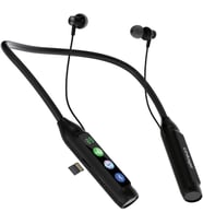 Linkage LKB-39 Boyun Askılı Bluetooth 5.4 Kulaklık 2800 mAh Dev Batarya ile 600 Saat Müzik, SD Kart Okuyuculu & LCD Şarj Göstergeli Kulaklık
