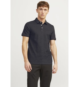 Jack & Jones Erkek Kısa Kollu Polo Yaka Tişört - Paulos (Antrasit)