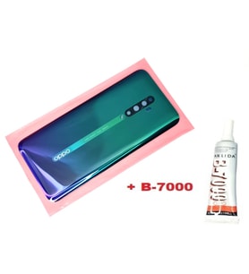 Tkgz Oppo Reno 2Z Arka Pil Batarya Kapağı (CAM+B-7000) MAVİ