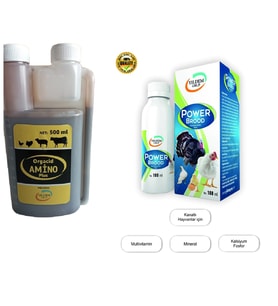 Organik Aminoasit  Ve Mineral 500 Ml + Power Brood 100 Ml  (Muhteşem İkili )