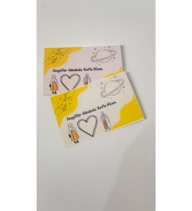 Sevgililer Günü Kartı 5x8 Cm 50 Adet