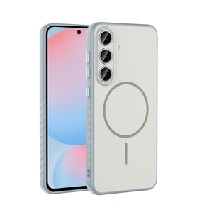 Galaxy S25 FE Kılıf M-safe Şarj Özellikli Tea Kılıf (Gümüş)