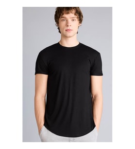 Defacto 26Y801003205 Siyah Erkek T-Shirt N2104AZ/BK81