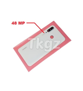 Tkgz Huawei Uyumlu P30 Lite Arka Pil Batarya Kapağı ( Kamera Lensli 48 MP) BEYAZ